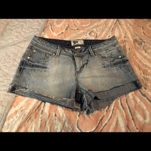 $45 SO short blue Jean shorts size 7 NICE